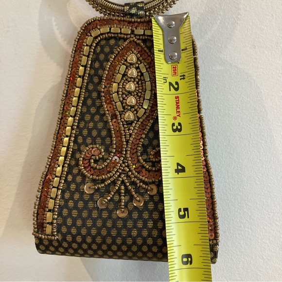 MINI Wristlet Bag Beaded and Sequin Evening Bag - Picture 6 of 10